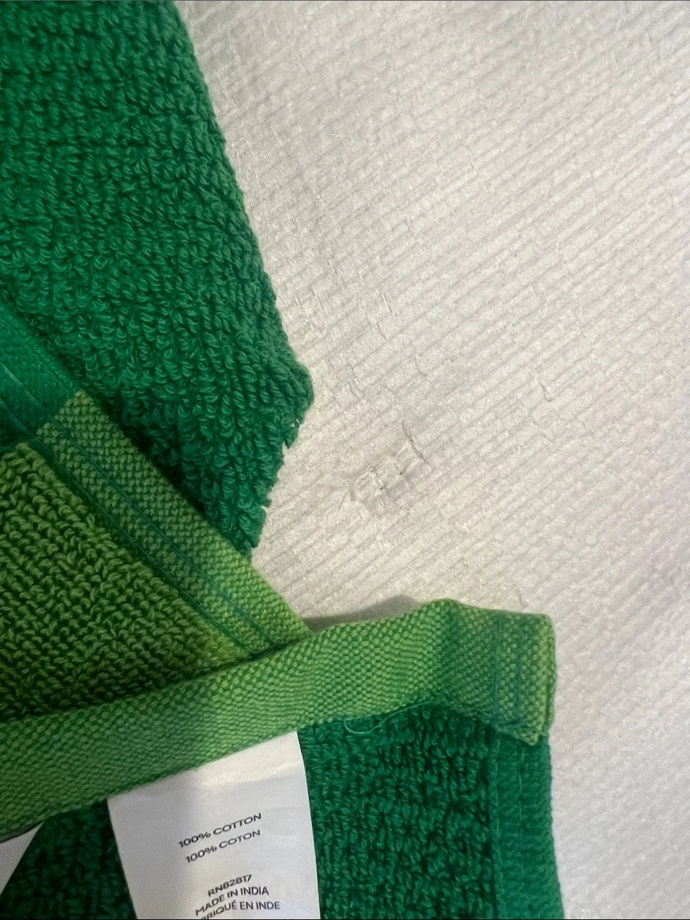Lacoste Green Striped Cotton Beach Towel